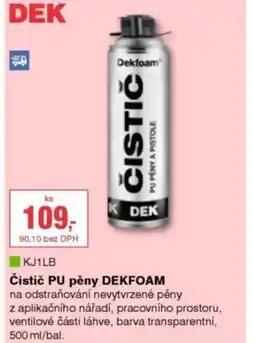 DEK Čistič PU pěny DEKFOAM nabídka