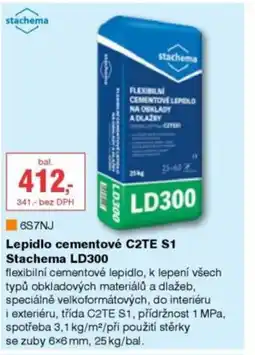 DEK Lepidlo cementové C2TE S1 Stachema LD300 nabídka