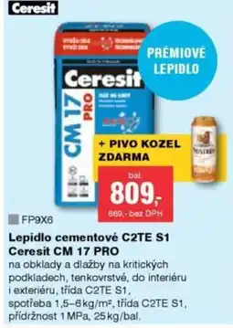 DEK Lepidlo cementové C2TE S1 Ceresit CM 17 Pro nabídka