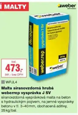 DEK Malta síranovzdorná hrubá weberrep vysprávka J SV nabídka