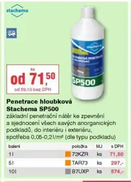 DEK Penetrace hloubková Stachema SP500 nabídka