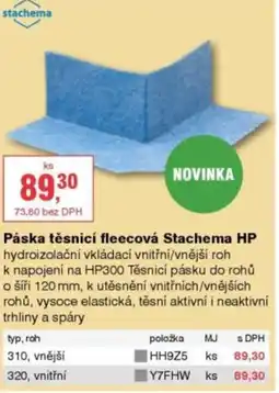 DEK Páska těsnicí fleecová Stachema HP nabídka