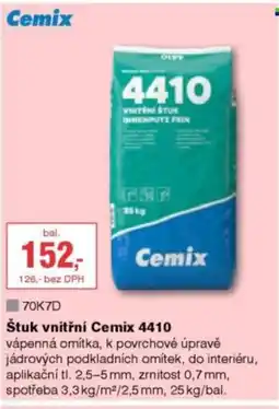 DEK Štuk vnitřní Cemix 4410 nabídka
