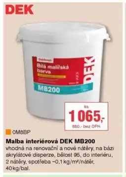 DEK Malba interiérová DEK MB200 nabídka