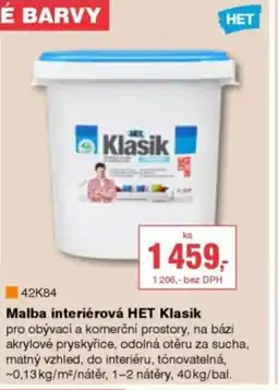DEK Malba interiérová HET Klasik nabídka