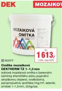 DEK Omítka mozaiková DEKTHERM TZ nabídka