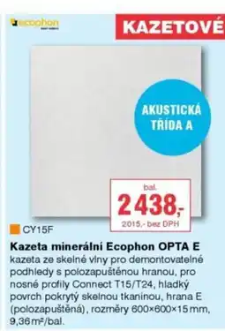 DEK Kazeta minerální Ecophon OPTA E nabídka