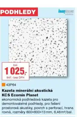 DEK Kazeta minerální akustická KCS Ecomin Planet nabídka