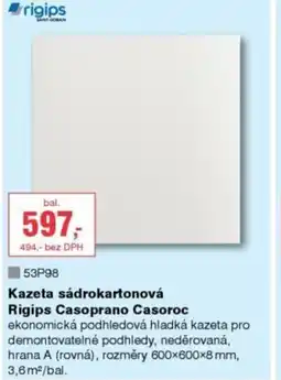 DEK Kazeta sádrokartonová Rigips Casoprano Casoroc nabídka