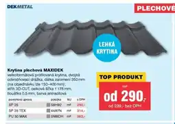 DEK Krytina plechová MAXIDEK nabídka
