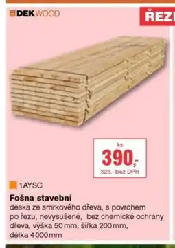 DEK Fošna stavební nabídka