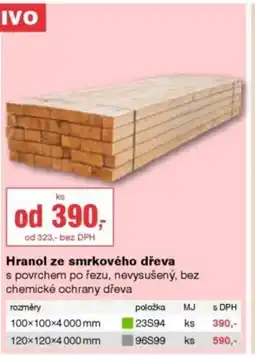 DEK Hranol ze smrkového dřeva nabídka