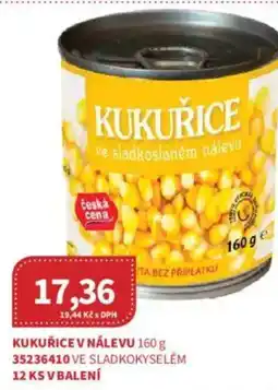 Kubík potraviny Kukuřice v nálevu nabídka