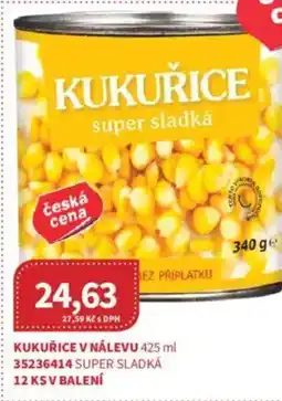 Kubík potraviny Kukuřice v nálevu nabídka