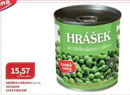 Kubík potraviny Hrášek v nálevu nabídka