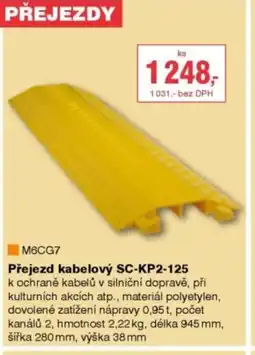DEK Přejezd kabelový SC-KP2-125 nabídka