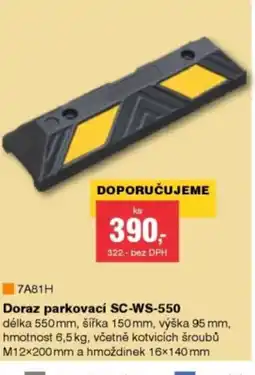 DEK Doraz parkovací SC-WS-550 nabídka