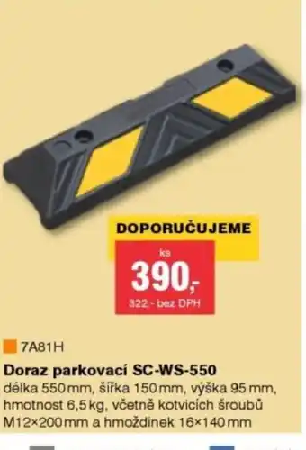 DEK Doraz parkovací SC-WS-550 nabídka