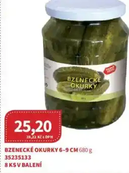 Kubík potraviny Bzenecké okurky 6-9 cm nabídka