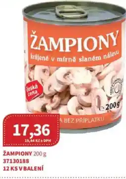 Kubík potraviny Žampiony nabídka
