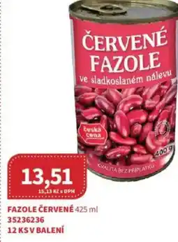 Kubík potraviny Fazole červené nabídka
