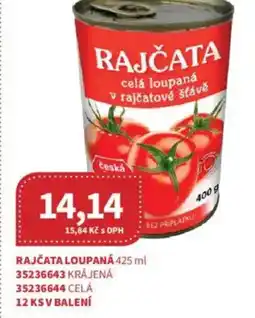 Kubík potraviny Rajčata loupaná nabídka