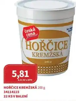 Kubík potraviny Hořčice kremžská nabídka