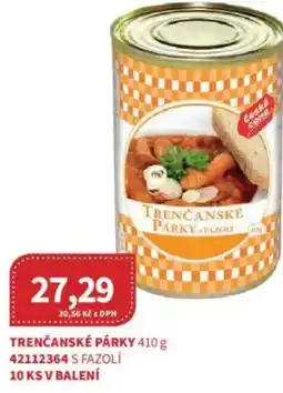 Kubík potraviny Trenčanské párky nabídka