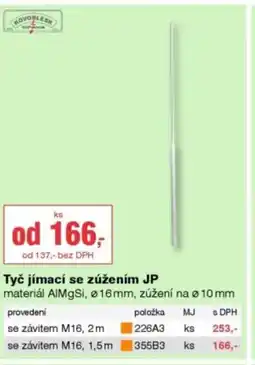 DEK Tyč jímací se zúžením JP nabídka