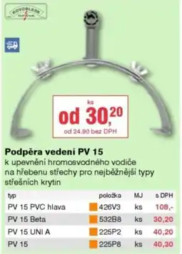 DEK Podpěra vedení PV 15 nabídka