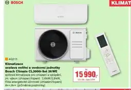 DEK Klimatizace sestava vnitřní a venkovní jednotky Bosch Climate CL3000i-Set 26 WE nabídka