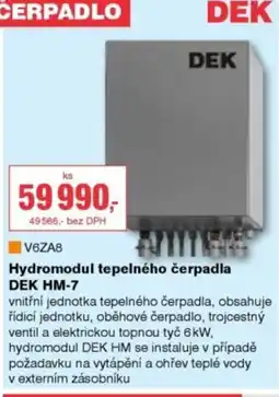 DEK Hydromodul tepelného čerpadla DEK HM-7 nabídka