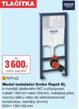 DEK Modul instalační Grohe Rapid SL nabídka