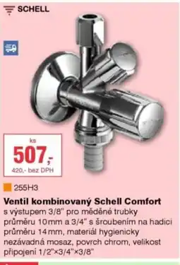DEK Ventil kombinovaný Schell Comfort nabídka