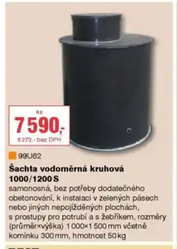 DEK Šachta vodoměrná kruhová 1000/ 1200 S nabídka