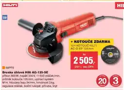DEK Bruska úhlová Hilti AG-125-SE nabídka