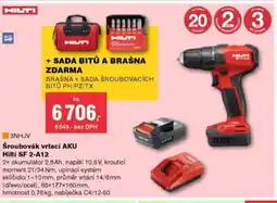 DEK Šroubovák vrtací AKU Hilti SF 2-A12 nabídka