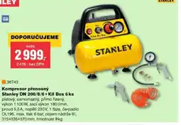 DEK Kompresor přenosný Stanley DN 200/8/6+ Kit Box nabídka