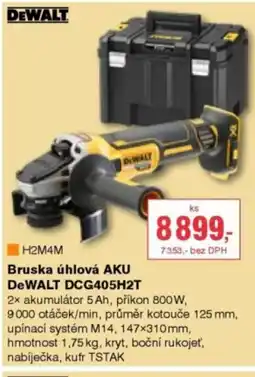 DEK Bruska úhlová AKU DEWALT DCG405H2T nabídka