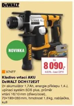DEK Kladivo vrtací AKU DEWALT DCH172E2T nabídka