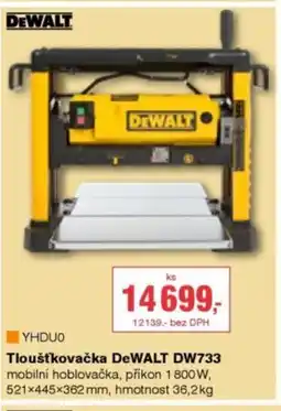 DEK Tloušťkovačka DEWALT DW733 nabídka