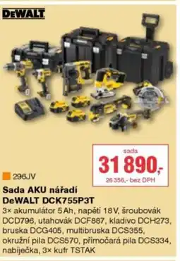 DEK Sada AKU nářadí DEWALT DCK755P3T nabídka