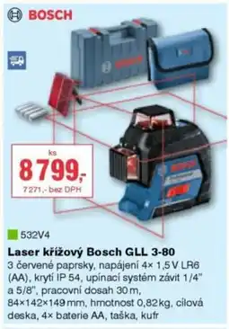 DEK Laser křížový Bosch GLL 3-80 nabídka