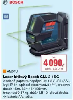 DEK Laser křížový Bosch GLL 2-15G nabídka