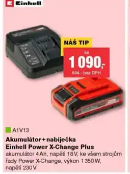DEK Akumulátor+nabíječka Einhell Power X-Change Plus nabídka