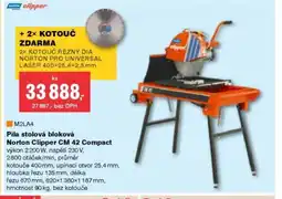DEK Pila stolová bloková Norton Clipper CM 42 Compact nabídka