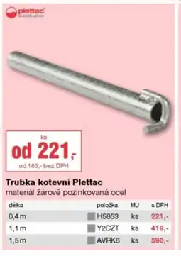 DEK Trubka kotevní Plettac nabídka