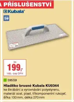 DEK Hladítko brusné Kubala KU0344 nabídka