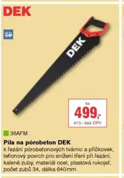 DEK Pila na pórobeton DEK nabídka