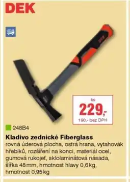 DEK Kladivo zednické Fiberglass nabídka